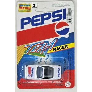 Vintage 1993 Golden Wheel Pepsi Team Racer Die-Cast Car Convertible HW17